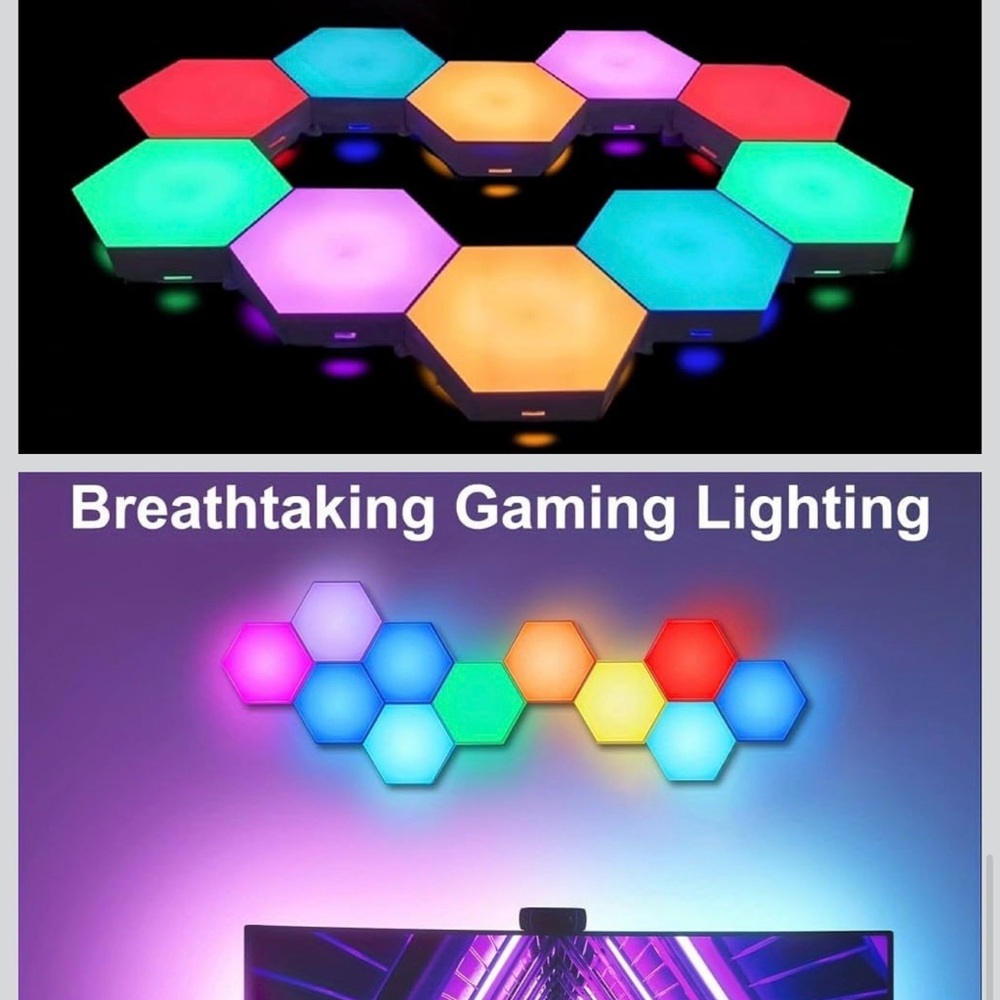 Hexagonal LED Wall Lights 10 pack New